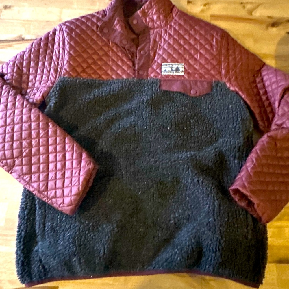 Rare mixed media Synchilla 1/4 snap.